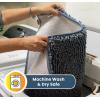 Muddy Mat® | Super Absorbent Door Mat Indoor, Microfiber Quick Dry Chenille Entryway Rug, Non-Slip Front Door Mat, Indoor Mats for Entryway, Machine Washable Pet Rug, Navy Blue 28″x18″(Baby Blue)