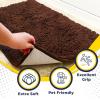 Muddy Mat® | Super Absorbent Door Mat Indoor, Microfiber Quick Dry Chenille Entryway Rug, Non-Slip Front Door Mat, Indoor Mats for Entryway, Machine Washable Pet Rug, Navy Blue 28″x18″(Chocolate Brown)