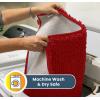 Muddy Mat® | Super Absorbent Door Mat Indoor, Microfiber Quick Dry Chenille Entryway Rug, Non-Slip Front Door Mat, Indoor Mats for Entryway, Machine Washable Pet Rug, Navy Blue 28″x18″(Red)