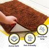Muddy Mat® | Super Absorbent Door Mat Indoor, Microfiber Quick Dry Chenille Entryway Rug, Non-Slip Front Door Mat, Indoor Mats for Entryway, Machine Washable Pet Rug, Navy Blue 28″x18″(Orange)