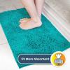Muddy Mat® | Super Absorbent Door Mat Indoor, Microfiber Quick Dry Chenille Entryway Rug, Non-Slip Front Door Mat, Indoor Mats for Entryway, Machine Washable Pet Rug, Navy Blue 28″x18″(Teal)