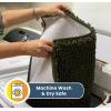 Muddy Mat® | Super Absorbent Door Mat Indoor, Microfiber Quick Dry Chenille Entryway Rug, Non-Slip Front Door Mat, Indoor Mats for Entryway, Machine Washable Pet Rug, Navy Blue 28″x18″(Army Green)