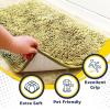 Muddy Mat® | Super Absorbent Door Mat Indoor, Microfiber Quick Dry Chenille Entryway Rug, Non-Slip Front Door Mat, Indoor Mats for Entryway, Machine Washable Pet Rug, Navy Blue 28″x18″(Yellow)