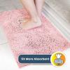 Muddy Mat® | Super Absorbent Door Mat Indoor, Microfiber Quick Dry Chenille Entryway Rug, Non-Slip Front Door Mat, Indoor Mats for Entryway, Machine Washable Pet Rug, Navy Blue 28″x18″(Light Pink)