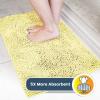 Muddy Mat® | Super Absorbent Door Mat Indoor, Microfiber Quick Dry Chenille Entryway Rug, Non-Slip Front Door Mat, Indoor Mats for Entryway, Machine Washable Pet Rug, Navy Blue 28″x18″(Yellow)