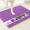 Muddy Mat® | Super Absorbent Door Mat Indoor, Microfiber Quick Dry Chenille Entryway Rug, Non-Slip Front Door Mat, Indoor Mats for Entryway, Machine Washable Pet Rug, Navy Blue 28″x18″(Purple)