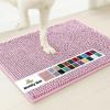 Muddy Mat® | Super Absorbent Door Mat Indoor, Microfiber Quick Dry Chenille Entryway Rug, Non-Slip Front Door Mat, Indoor Mats for Entryway, Machine Washable Pet Rug, Navy Blue 28″x18″(Light Pink)