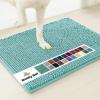 Muddy Mat® | Super Absorbent Door Mat Indoor, Microfiber Quick Dry Chenille Entryway Rug, Non-Slip Front Door Mat, Indoor Mats for Entryway, Machine Washable Pet Rug, Navy Blue 28″x18″(Seafoam Green)