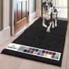 Muddy Mat® | Super Absorbent Door Mat Indoor, Microfiber Quick Dry Chenille Entryway Rug, Non-Slip Front Door Mat, Indoor Mats for Entryway, Machine Washable Pet Rug, Navy Blue 28″x18″(Black)