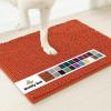 Muddy Mat® | Super Absorbent Door Mat Indoor, Microfiber Quick Dry Chenille Entryway Rug, Non-Slip Front Door Mat, Indoor Mats for Entryway, Machine Washable Pet Rug, Navy Blue 28″x18″(Orange)