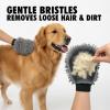 Muddy Mat® Dog Washing Gloves – Dual-Sided Pet Grooming Mitt with TPR Brush & Chenille Microfiber – Dog Wash Mitt for Bathing, Shedding & Hair Removal – Pet Bath Gloves for All Coat Types