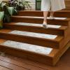 Muddy Mat® Pack of 8 – Soft Chenille Stair Treads Non-Slip Reusable, Super Absorbent Stair Treads for Wooden Steps, Tile & Marble Floor, Easy to Install & Machine Washable – Aspen 30” x 7”(Grid)