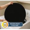 Muddy Mat® Shown on TV – Super Absorbent Microfiber Dog Door Mat for Muddy Paws, Non-Slip Washable Pet Rug, Quick Dry Chenille Entryway Carpet, Machine Washable Indoor Outdoor Mat, Black Round 6ft(Black)