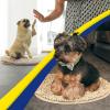 Muddy Mat® Shown on TV – Super Absorbent Microfiber Dog Door Mat for Muddy Paws, Non-Slip Washable Pet Rug, Quick Dry Chenille Entryway Carpet, Machine Washable Indoor Outdoor Mat, Black Round 6ft(Beige)