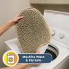 Muddy Mat® Shown on TV – Super Absorbent Microfiber Dog Door Mat for Muddy Paws,Non-Slip Washable Pet Rug,Quick Dry Chenille Entryway Carpet,Machine Washable, AtlanticBlue Oval 3ft x 5ft(Beige)