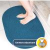 Muddy Mat® Shown on TV – Super Absorbent Microfiber Dog Door Mat for Muddy Paws,Non-Slip Washable Pet Rug,Quick Dry Chenille Entryway Carpet,Machine Washable, AtlanticBlue Oval 3ft x 5ft(Atlantic Blue)