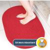 Muddy Mat® Shown on TV – Super Absorbent Microfiber Dog Door Mat for Muddy Paws,Non-Slip Washable Pet Rug,Quick Dry Chenille Entryway Carpet,Machine Washable, AtlanticBlue Oval 3ft x 5ft(Red)