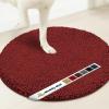 Muddy Mat® Shown on TV – Super Absorbent Microfiber Dog Door Mat for Muddy Paws, Non-Slip Washable Pet Rug, Quick Dry Chenille Entryway Carpet, Machine Washable Indoor Outdoor Mat, Black Round 6ft(Red)