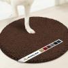 Muddy Mat® Shown on TV – Super Absorbent Microfiber Dog Door Mat for Muddy Paws, Non-Slip Washable Pet Rug, Quick Dry Chenille Entryway Carpet, Machine Washable Indoor Outdoor Mat, Black Round 6ft(Chocolate Brown)