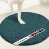 Muddy Mat® Shown on TV – Super Absorbent Microfiber Dog Door Mat for Muddy Paws, Non-Slip Washable Pet Rug, Quick Dry Chenille Entryway Carpet, Machine Washable Indoor Outdoor Mat, Black Round 6ft(Atlantic Blue)