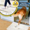 Muddy Mat 2-Piece Set AS-SEEN-ON-TV Highly Absorbent Microfiber Dog Door Mat and Pet Rug, Non Slip Thick Washable Area Mat Soft Chenille for Kitchen Bathroom Bedroom and Outdoor- White Small & Medium