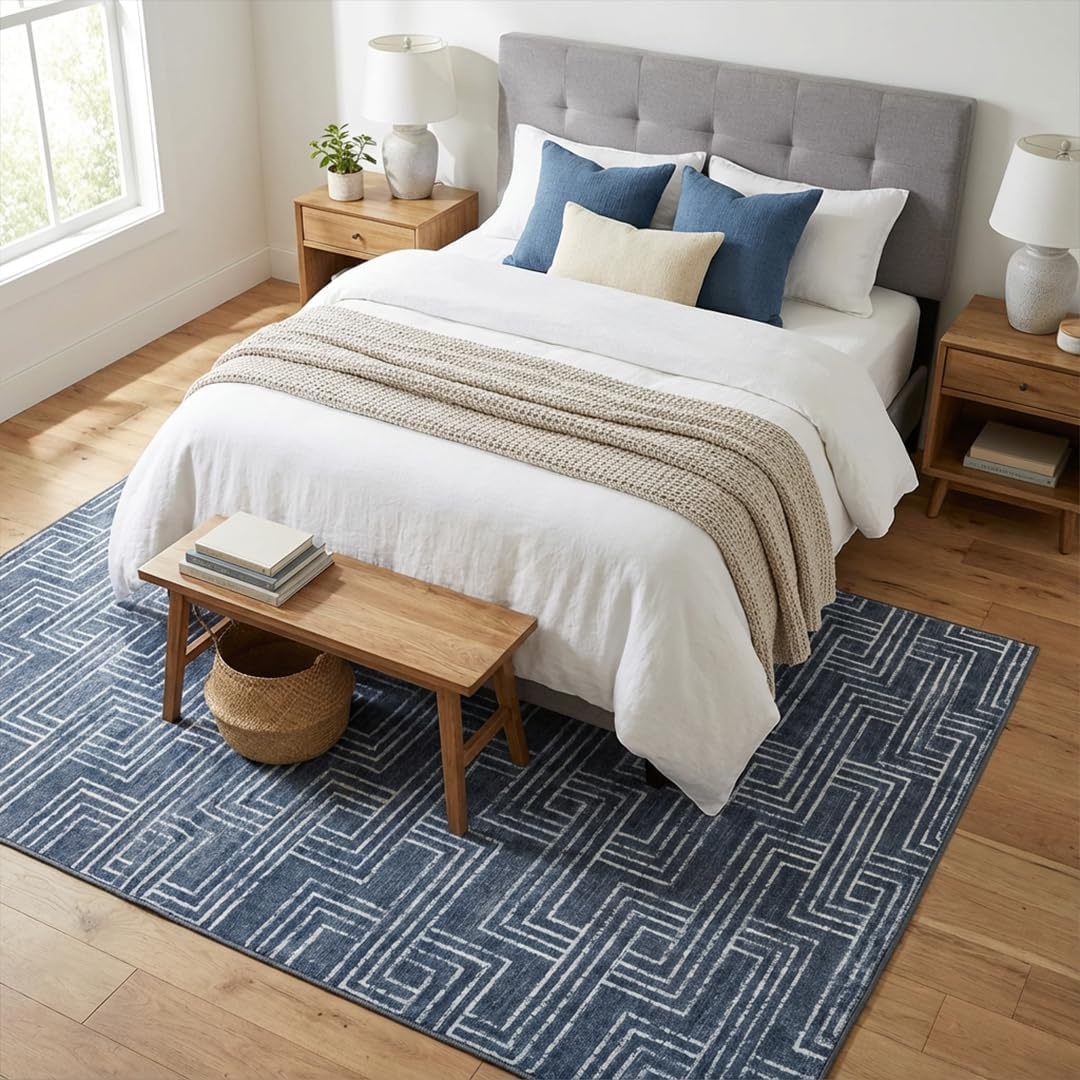 image:imageMuddy Mat Muddy Carpet Cipher 5ft x 7ft Washable Area Rugs for Living Room Bedroom amp Dining Room Modern Soft Low Pile Non Slip Carpet Pet Friendly Waterproof Foldable Rugs for HomeCipher