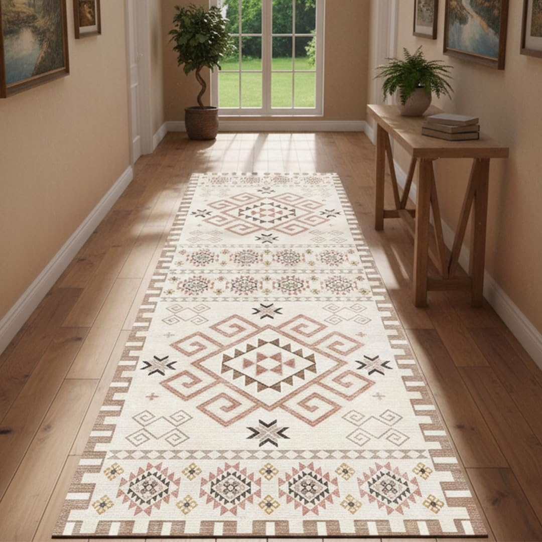 image:imageMuddy Mat Muddy Carpet Cipher 5ft x 7ft Washable Area Rugs for Living Room Bedroom amp Dining Room Modern Soft Low Pile Non Slip Carpet Pet Friendly Waterproof Foldable Rugs for HomeSedona