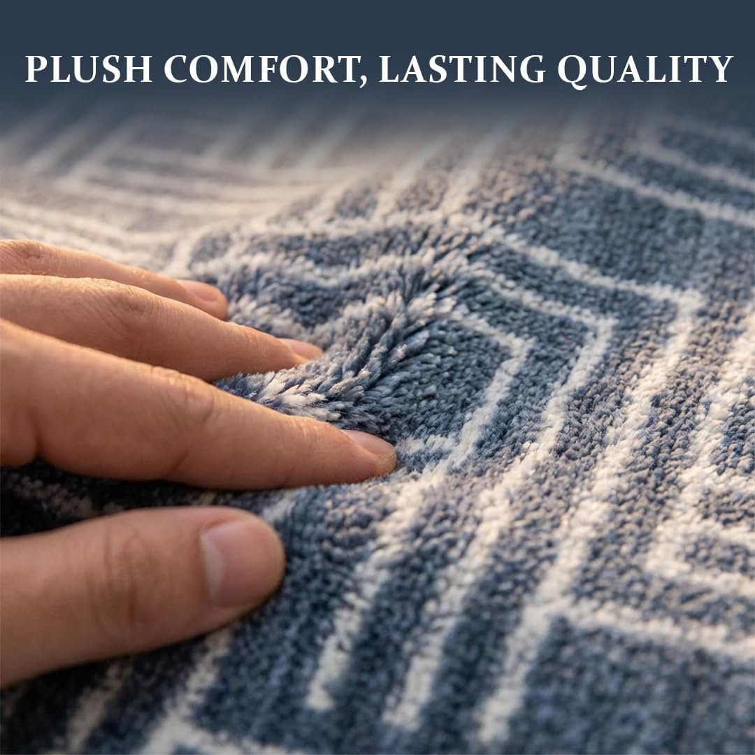 image:imageMuddy Mat Muddy Carpet Cipher 5ft x 7ft Washable Area Rugs for Living Room Bedroom amp Dining Room Modern Soft Low Pile Non Slip Carpet Pet Friendly Waterproof Foldable Rugs for HomeCipher