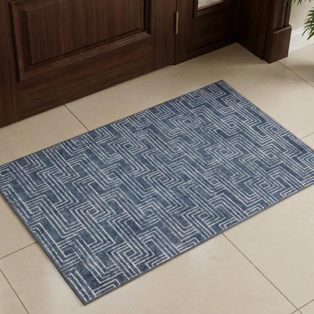 image:imageMuddy Mat Muddy Carpet Cipher 5ft x 7ft Washable Area Rugs for Living Room Bedroom amp Dining Room Modern Soft Low Pile Non Slip Carpet Pet Friendly Waterproof Foldable Rugs for HomeCipher