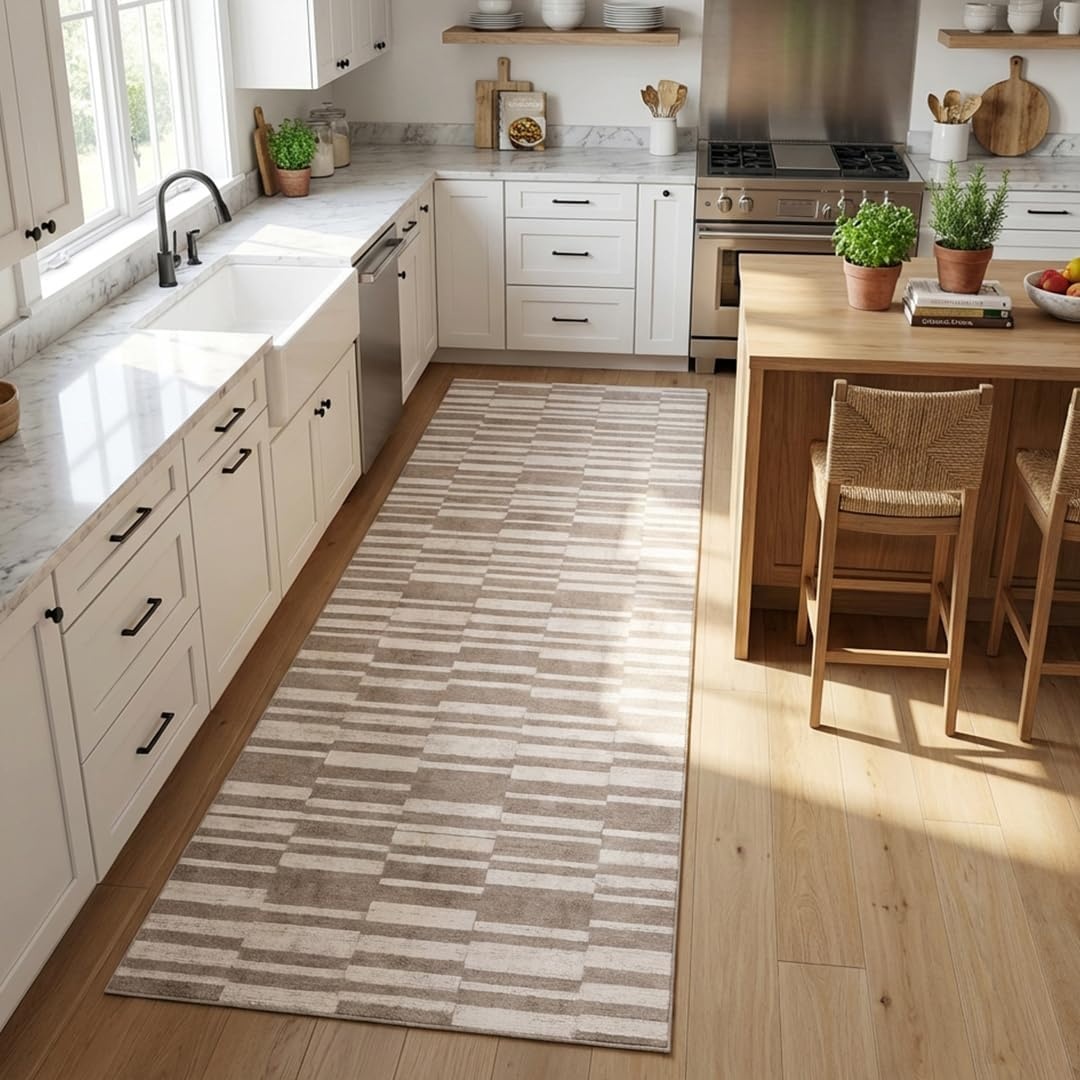 image:imageMuddy Mat Muddy Carpet Cipher 5ft x 7ft Washable Area Rugs for Living Room Bedroom amp Dining Room Modern Soft Low Pile Non Slip Carpet Pet Friendly Waterproof Foldable Rugs for HomeBrickline