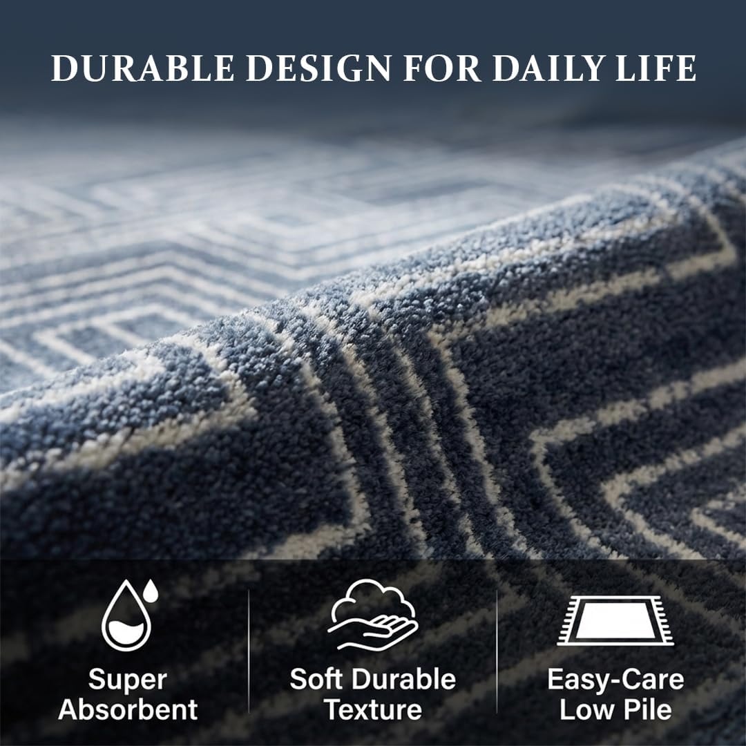 image:imageMuddy Mat Muddy Carpet Cipher 5ft x 7ft Washable Area Rugs for Living Room Bedroom amp Dining Room Modern Soft Low Pile Non Slip Carpet Pet Friendly Waterproof Foldable Rugs for HomeCipher