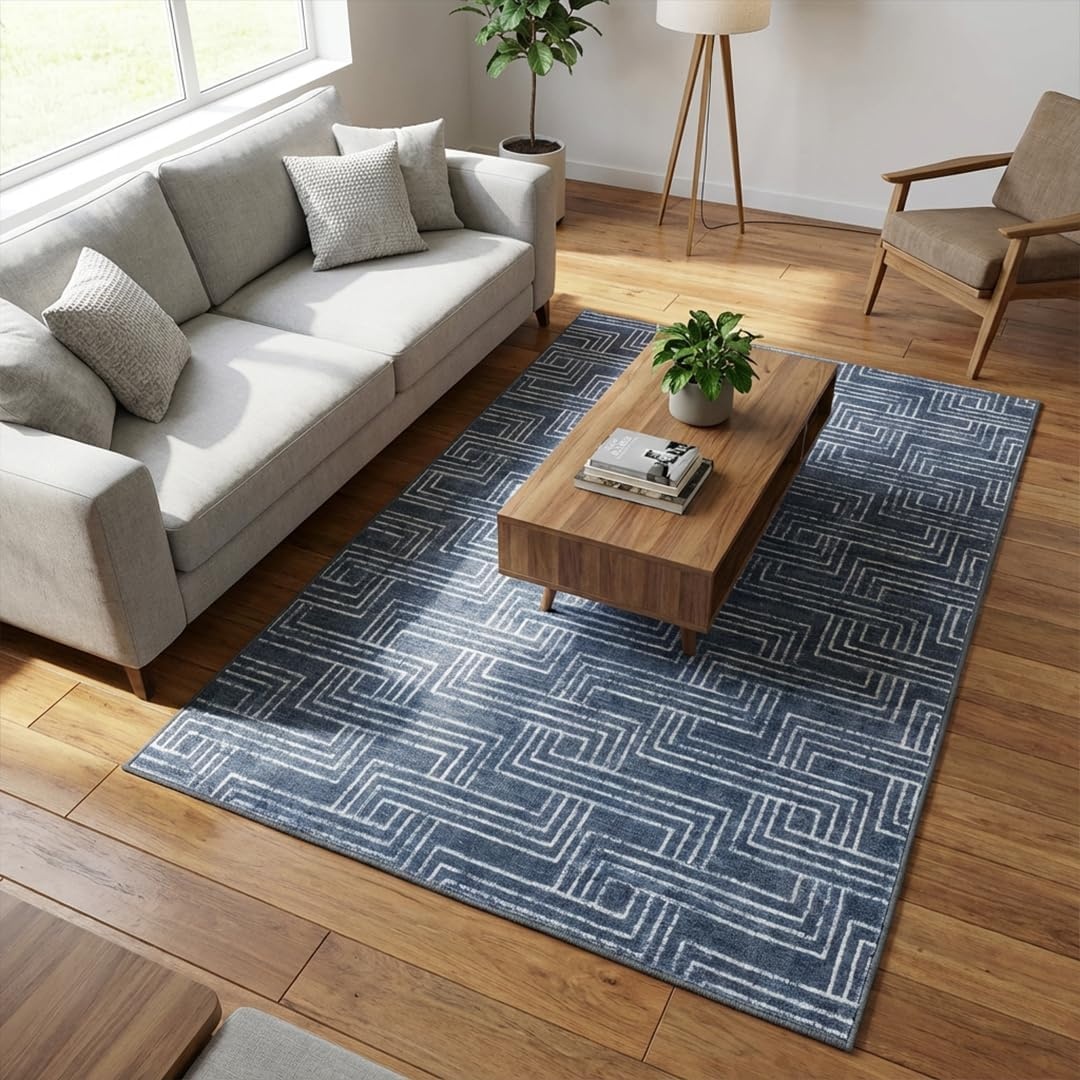 image:imageMuddy Mat Muddy Carpet Cipher 5ft x 7ft Washable Area Rugs for Living Room Bedroom amp Dining Room Modern Soft Low Pile Non Slip Carpet Pet Friendly Waterproof Foldable Rugs for HomeCipher