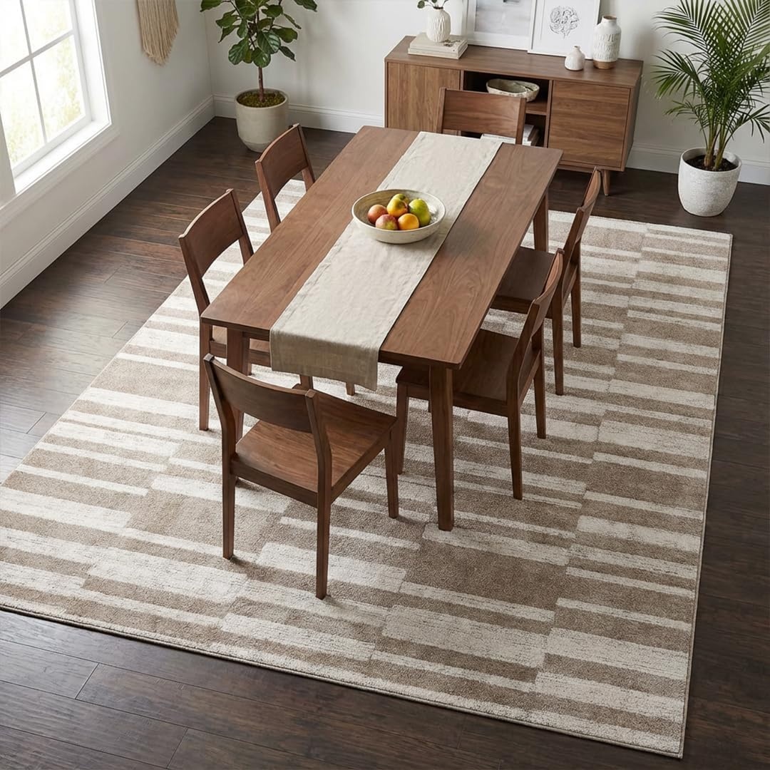 image:imageMuddy Mat Muddy Carpet Cipher 5ft x 7ft Washable Area Rugs for Living Room Bedroom amp Dining Room Modern Soft Low Pile Non Slip Carpet Pet Friendly Waterproof Foldable Rugs for HomeBrickline
