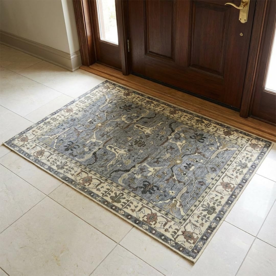 image:imageMuddy Mat Muddy Carpet Cipher 5ft x 7ft Washable Area Rugs for Living Room Bedroom amp Dining Room Modern Soft Low Pile Non Slip Carpet Pet Friendly Waterproof Foldable Rugs for HomeDuskfall