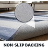 Muddy Mat® Muddy Carpet® Cipher 5ft x 7ft Washable Area Rugs for Living Room, Bedroom & Dining Room – Modern Soft Low Pile Non Slip Carpet – Pet Friendly Waterproof Foldable Rugs for Home(Mist)
