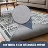 Muddy Mat® Muddy Carpet® Cipher 5ft x 7ft Washable Area Rugs for Living Room, Bedroom & Dining Room – Modern Soft Low Pile Non Slip Carpet – Pet Friendly Waterproof Foldable Rugs for Home(Zenith)