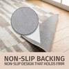 Muddy Mat® Muddy Carpet® Cipher 5ft x 7ft Washable Area Rugs for Living Room, Bedroom & Dining Room – Modern Soft Low Pile Non Slip Carpet – Pet Friendly Waterproof Foldable Rugs for Home(Brickline)