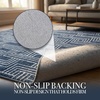 Muddy Mat® Muddy Carpet® Cipher 5ft x 7ft Washable Area Rugs for Living Room, Bedroom & Dining Room – Modern Soft Low Pile Non Slip Carpet – Pet Friendly Waterproof Foldable Rugs for Home(Cipher)