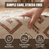 Muddy Mat® Muddy Carpet® Cipher 5ft x 7ft Washable Area Rugs for Living Room, Bedroom & Dining Room – Modern Soft Low Pile Non Slip Carpet – Pet Friendly Waterproof Foldable Rugs for Home(Sedona)
