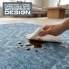 Muddy Mat® Muddy Carpet® Cipher 5ft x 7ft Washable Area Rugs for Living Room, Bedroom & Dining Room – Modern Soft Low Pile Non Slip Carpet – Pet Friendly Waterproof Foldable Rugs for Home(Mesa)