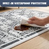 Muddy Mat® Muddy Carpet® Cipher 5ft x 7ft Washable Area Rugs for Living Room, Bedroom & Dining Room – Modern Soft Low Pile Non Slip Carpet – Pet Friendly Waterproof Foldable Rugs for Home(Zenith)