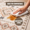 Muddy Mat® Muddy Carpet® Cipher 5ft x 7ft Washable Area Rugs for Living Room, Bedroom & Dining Room – Modern Soft Low Pile Non Slip Carpet – Pet Friendly Waterproof Foldable Rugs for Home(Sedona)