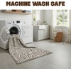 Muddy Mat® Muddy Carpet® Cipher 5ft x 7ft Washable Area Rugs for Living Room, Bedroom & Dining Room – Modern Soft Low Pile Non Slip Carpet – Pet Friendly Waterproof Foldable Rugs for Home(Orbit)
