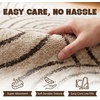 Muddy Mat® Muddy Carpet® Cipher 5ft x 7ft Washable Area Rugs for Living Room, Bedroom & Dining Room – Modern Soft Low Pile Non Slip Carpet – Pet Friendly Waterproof Foldable Rugs for Home(Orbit)