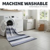 Muddy Mat® Muddy Carpet® Cipher 5ft x 7ft Washable Area Rugs for Living Room, Bedroom & Dining Room – Modern Soft Low Pile Non Slip Carpet – Pet Friendly Waterproof Foldable Rugs for Home(Mist)