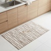 Muddy Mat® Muddy Carpet® Cipher 5ft x 7ft Washable Area Rugs for Living Room, Bedroom & Dining Room – Modern Soft Low Pile Non Slip Carpet – Pet Friendly Waterproof Foldable Rugs for Home(Brickline)