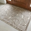 Muddy Mat® Muddy Carpet® Cipher 5ft x 7ft Washable Area Rugs for Living Room, Bedroom & Dining Room – Modern Soft Low Pile Non Slip Carpet – Pet Friendly Waterproof Foldable Rugs for Home(Orbit)