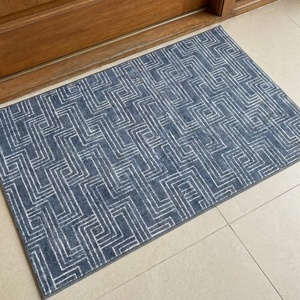Muddy Mat® Muddy Carpet® Cipher 5ft x 7ft Washable Area Rugs for Living Room, Bedroom & Dining Room – Modern Soft Low Pile Non Slip Carpet – Pet Friendly Waterproof Foldable Rugs for Home(Cipher)