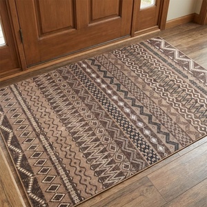 Muddy Mat® Muddy Carpet® Cipher 5ft x 7ft Washable Area Rugs for Living Room, Bedroom & Dining Room – Modern Soft Low Pile Non Slip Carpet – Pet Friendly Waterproof Foldable Rugs for Home(Nomad)
