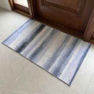 Muddy Mat® Muddy Carpet® Cipher 5ft x 7ft Washable Area Rugs for Living Room, Bedroom & Dining Room – Modern Soft Low Pile Non Slip Carpet – Pet Friendly Waterproof Foldable Rugs for Home(Mist)